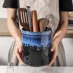 KOOV Cooking Utensil Holder, Large Ceramic Utensil Crock, Deep and Stable - Image 7