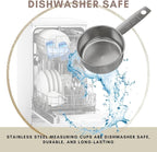 1/2 Cup Stainless Steel Measuring Cup | Sturdy Metal 125 ml | 125 cc | 4 oz | - Image 4
