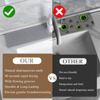 Faucet Mat for Kitchen Sink -Diatomite Stone Drying Mat for Kitchen Counter & - Image 6