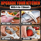 Stainless Steel Poultry Shears – Heavy Duty Kitchen Shears - Image 3