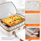 Lifewit Insulated Double Decker Casserole Carrier, Lasagna Lugger Holder - Image 4