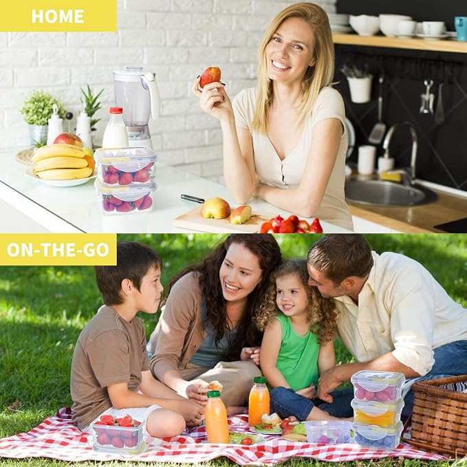 KIGI Small Plastic Food Storage Container Set - Image 6