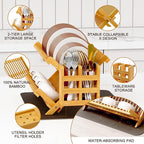 Greenual Bamboo Dish Drying Rack - Image 5