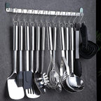 Berglander Kitchen Utensils Set 38 Pieces, Stainless Steel Cooking Utensils Set - Image 3