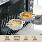 MALACASA Mini Cocotte Set - 12 OZ Small Casserole Dishes - Image 4