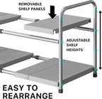 Simple Houseware Under Sink 2-Tier Heavy Duty Expandable Rack Organizer - Image 4