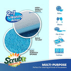 Scrub and Wipe Cleaning Sponges – SCRUBIT Dual Sided Scouring Pad and Sponge - Image 3
