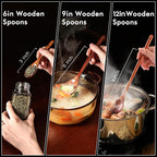 6in Wooden Spoons, Small Wooden Utensils - Image 4