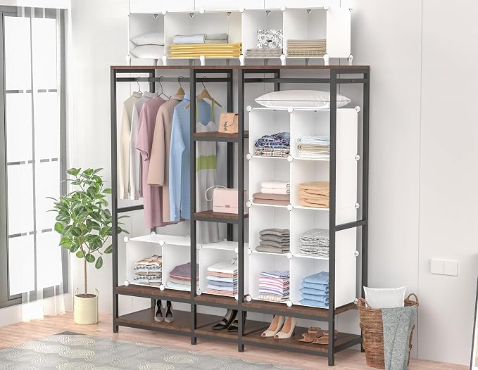 HOMIDEC Closet Organizers and Storage, 16 Cube Storage Organizer, Closet - Image 9