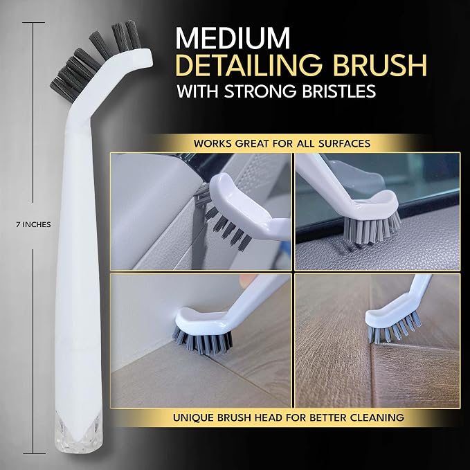 Grout Cleaning Brushes Set Deep Cleaner Multi-Purpose Stiff Bristle Brush - Image 5