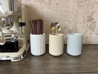 TOPYOKK Stoneware Coffee Bar Utensil Holder Tea & Coffee Spoon & Stirrer Holder - Image 2