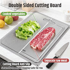 3-Piece Titanium Cutting Board for Kitchen, Double-Sided Scratch-Resistant - Image 3