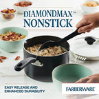 Farberware Cookstart DiamondMax Nonstick Straining Saucepan, Dishwasher Safe - Image 5