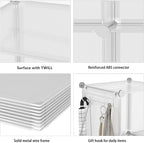 AWTATOS Cube Storage Organizer, Closet Organizers and Storage, 12 Cube Shelves - Image 7