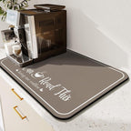 Coffee Bar Mat for Countertops 23inx15in, Absorbent Hide Stain Anti-Slip Cafe - Image 3