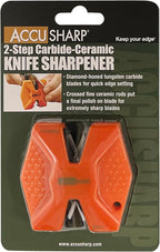 AccuSharp Pull Through Knife Sharpener Keychain, 2-Stage Sharpener - Image 2