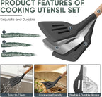 Herogo 5-Piece Cooking Utensils Set, Silicone Kitchen Utensils Set - Image 3