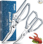 HUUSK Silver Kitchen Scissors Set by HuuskKnife