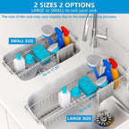 Over The Kitchen Sink Caddy Sponge Holder Organizer Drying Rack Expandable - Image 4