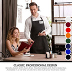 GREEN LIFESTYLE 120 Pack Professional Chef Apron – Grilling Aprons - Image 6