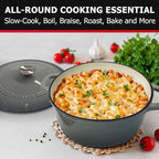 Mueller 6 Quart Enameled Cast Iron Pot Dutch Oven, Heavy-Duty Oven-Safe up to - Image 6