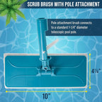 U.S. Pool Supply Hand-Held and Pool Pole Attachment Scrub Brushes - Image 4