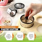 Spring Chef Large Dough Blender & Biscuit Cutter Set, Heavy Duty Stainless - Image 6