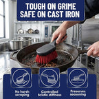 8 Inch Pot & Dish Kitchen Scrub Brush - Image 7