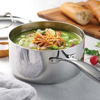 Tramontina Signature Tri-Ply Clad Stainless Steel 3-Quart Sauce Pan - Image 3