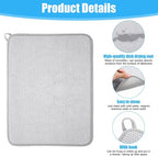 Giantree Small Microfiber Dish Drying Mat, Absorbent Dish Drainer Mats - Image 3