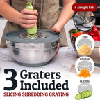 Priority Chef 6Pc Large Mixing Bowls - Image 4