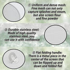 3 Pack Silver Stainless Steel Splatter Screens, Grease Splatter Guard - Image 4