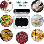 1.5 OZ Mini Hexagon Glass Jars, 48 Pack Empty Honey Jars Small Spice Jars - Image 6