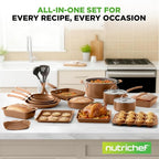 NutriChef 20-Piece Pots and Pans Set Non Stick – Induction Cookware Set - Image 7