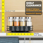 SpaceAid Pull Out Spice Rack Organizer - Image 4