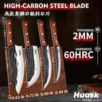 Huusk Butcher Knife Set, Sharp Meat Carving Breaking Knives - Image 7