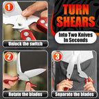 4-in-1 Kitchen Shears Heavy Duty - Image 3