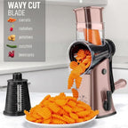 Zulay Kitchen Rotary Cheese Grater 5 Blade Cheese Shredder - Image 4