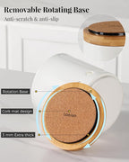 LoeJan 7.3“ 360° Rotating Ceramic Utensil Holder - Image 4