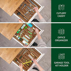 ROYAL CRAFT WOOD Luxury Bamboo Kitchen Drawer Organizer - Image 8