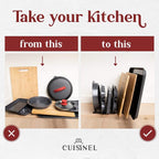 Cuisinel Pot Lid and Dish Organizer Rack - Image 3