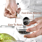 Stainless Steel Measuring Spoons Set, 7 Pieces Kitchen Measuring Sets Gadgets - Image 3