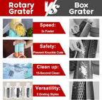 Cheese Grater Hand Crank, Rotary Vegetable Shredder - Image 5