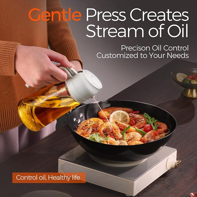 YARRAMATE 16oz/470ml Glass Olive Oil Sprayer - Image 4