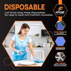 Xpose Safety 3000 Blue Plastic Disposable Aprons - Image 4