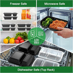 Dealusy 50 Pack 28 oz Meal Prep Containers Reusable - Image 5