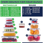 RockBerry 50 Pcs Large Food Storage Containers - Image 2