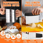 Biscuit Cutter Set, Flour Sifter, Rolling Pin, Biscuit Cutter, Dough Cutter - Image 5