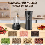 Electric Salt and Pepper Grinder Set, Automatic Refillable Salt and Pepper - Image 7
