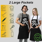 TOSHEX Funny Apron Waterdrop Resistant 100% Cotton Aprons - Image 2